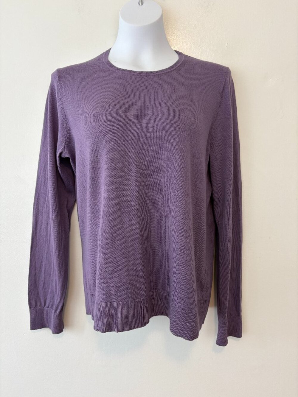 Banana Republic Forever Sweater Womens Large Purple Crewneck